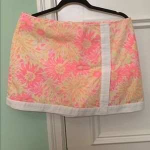 flowery lilly pulitzer skirt